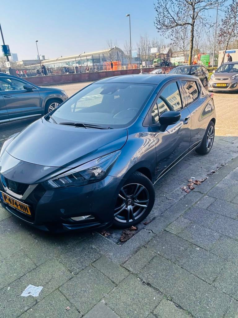 Nissan Micra 1.0 Ig-t 92pk 2022 Grijs, Voorwielaandrijving, 40 €/maand, Euro 6, Overige bekleding