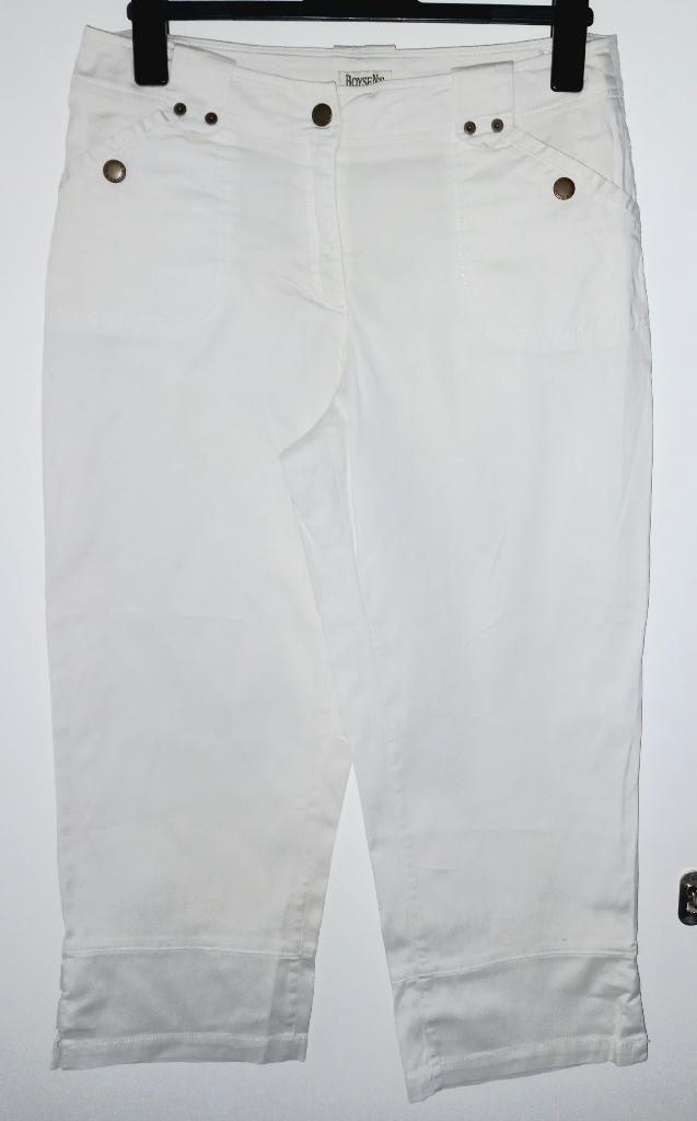 Boysen's zomer broek maat 42, Kleding | Dames, Broeken en Pantalons, Zo goed als nieuw, Maat 42/44 (L), Wit, Driekwart, Ophalen of Verzenden