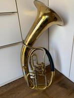 Musica Steyer (cerveny) Bariton Tenorhorn, beker 30 cm, Ophalen, Gebruikt, Koperblazer, Met koffer of draagtas