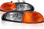Honda Civic blackhouse koplampen met oranje knipperlichten., Auto-onderdelen, Ophalen of Verzenden, Gebruikt, Honda