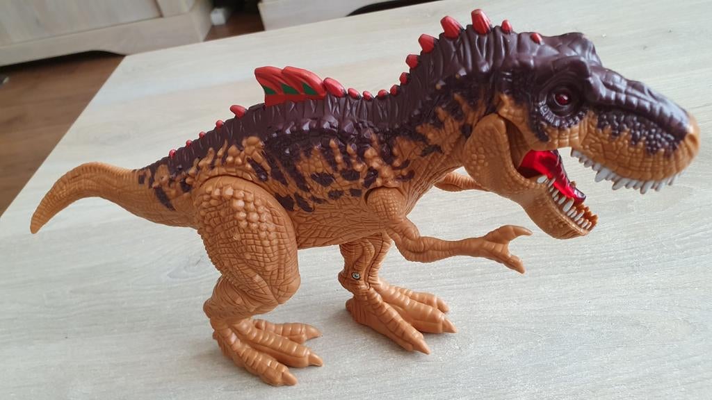 Dinosaurus, dino, met licht en geluid., Ophalen of Verzenden, Zo goed als nieuw, Beeldje of Figuurtje