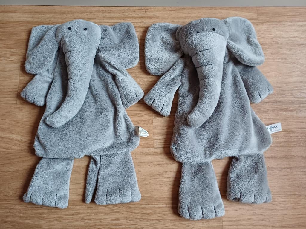 Difrax elliot olifant platte knuffel knuffeldoek, Ophalen of Verzenden, Zo goed als nieuw