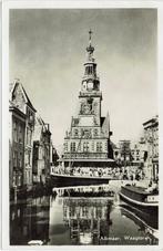 Alkmaar – Waagtoren. Gelopen. Tekst (frans)., Verzamelen, Ophalen of Verzenden, 1940 tot 1960, Gelopen, Noord-Holland