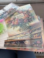 Diamond Painting kaarten Happy Birthday, Ophalen of Verzenden, Nieuw, Overige thema's, Overige typen