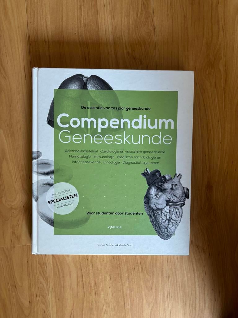 Compendium Geneeskunde - Vijfde druk, Ophalen of Verzenden, Beta, Zo goed als nieuw, WO