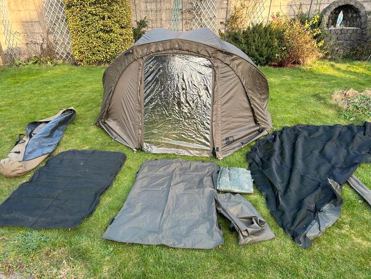 Fox R Series Brolly Compleet - Gebruikt maar functioneel, Caravans en Kamperen, Tenten, tot en met 2, Gebruikt, Ophalen of Verzenden