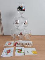 6 Duvel glazen met setje viltjes, Ophalen of Verzenden, Zo goed als nieuw, Glas of Glazen, Duvel