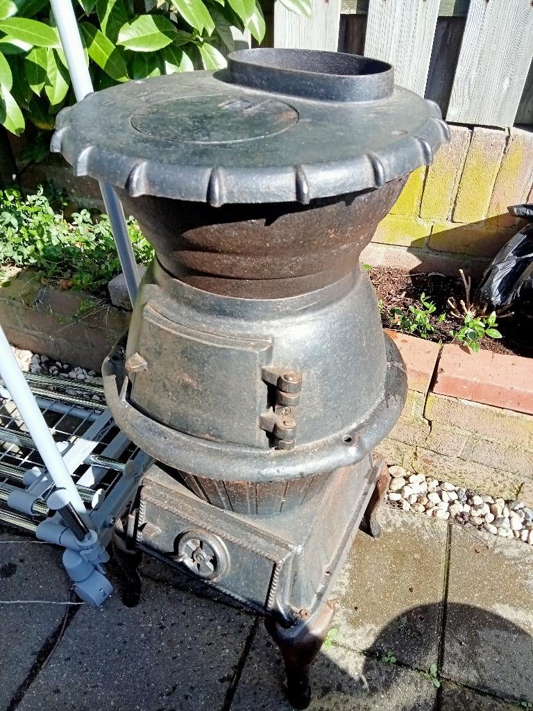 antieke kachel, Ophalen