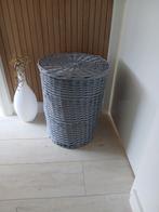 Grote grijze mand met deksel, Ophalen, Mand, Rond, Zo goed als nieuw