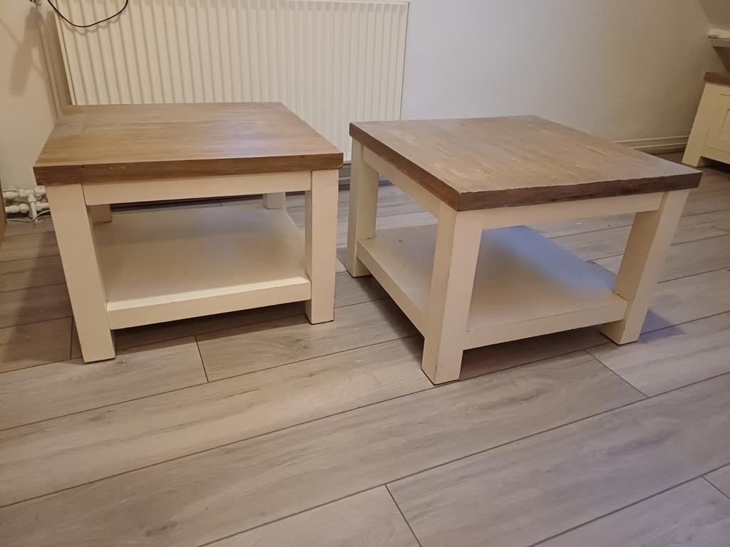 2 salontafels, Huis en Inrichting, Tafels | Salontafels, Ophalen, 50 tot 100 cm, Vierkant, 50 tot 100 cm