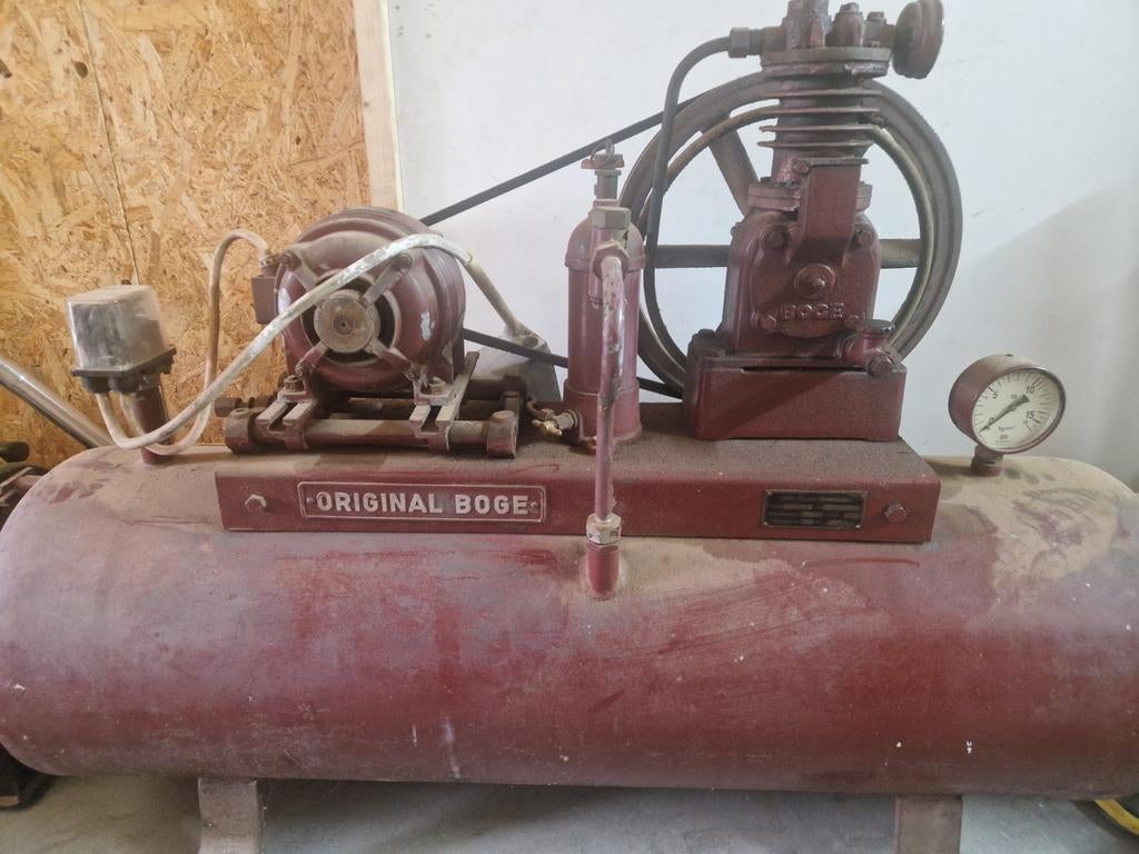Compressor Boge 1953, 100 liter of meer, Ophalen of Verzenden, Gebruikt