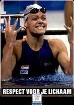 promotiekaart, Olympische spelen 2000, Inge de Bruijn, Verzenden, 1980 tot heden, Ongelopen, Sport en Spel