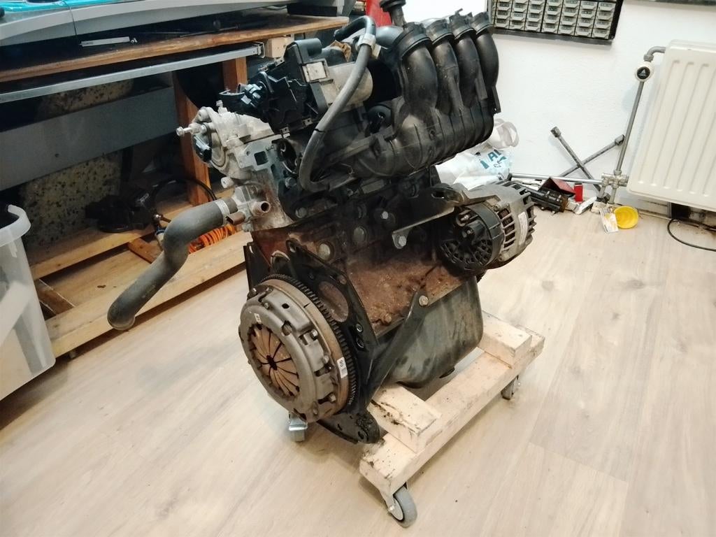 Fiat Panda Motor, 1.242CC 69pk 2010 VVT, Auto-onderdelen, Motor en Toebehoren, Ophalen, Gebruikt, Fiat
