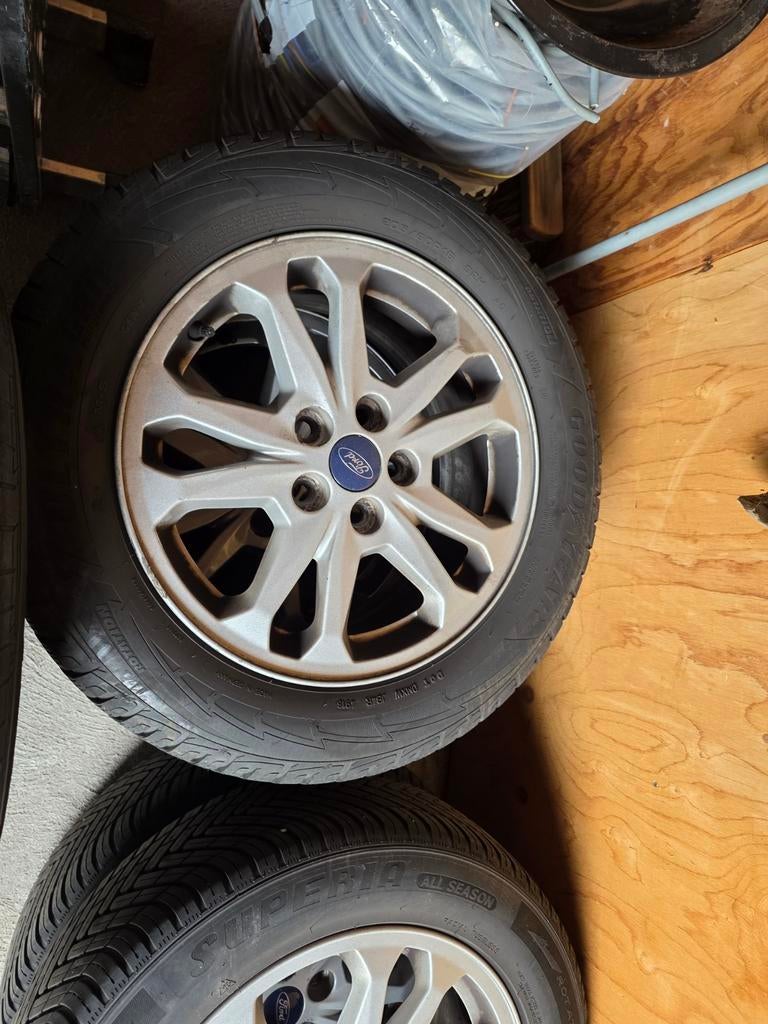 Ford velgen met Goodyear All Season banden 205/60R16, Auto-onderdelen, Banden en Velgen, Ophalen of Verzenden