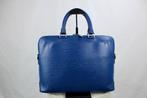 Louis Vuitton Oliver Case Blue Oxford - 1056, Gebruikt, Minder dan 30 cm, Blauw, Aktetas of Boekentas