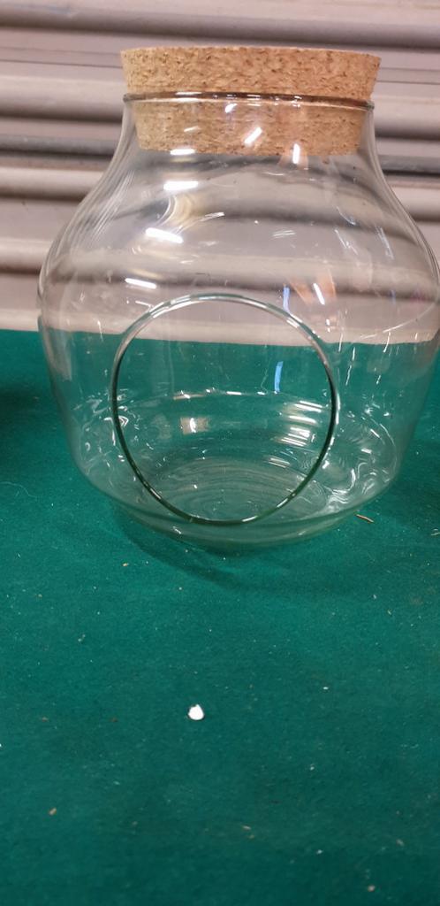 bloempot glas met kurkdop, Ophalen of Verzenden, 'T Olde Gre-j, Info@toldegrej.nl, Endepoelstraat 20f Didam