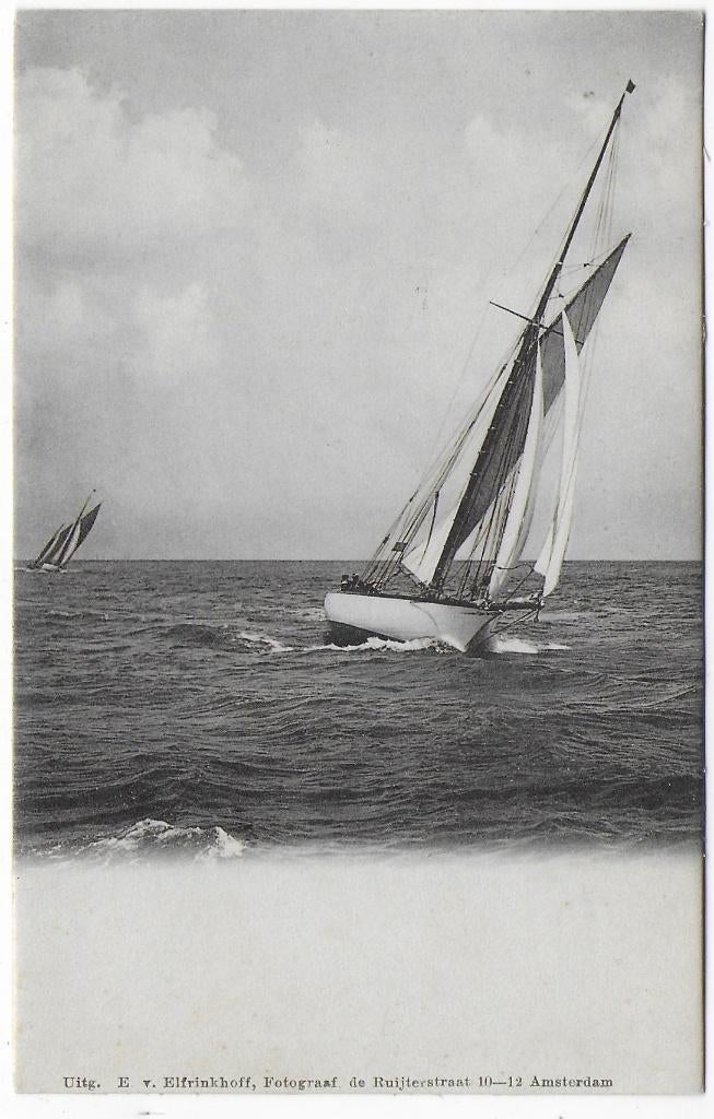 Nederland Zeilboten Ongelopen Ansichtkaart (B7059 ), Ophalen of Verzenden, 1960 tot 1980, Ongelopen, Zuid-Holland