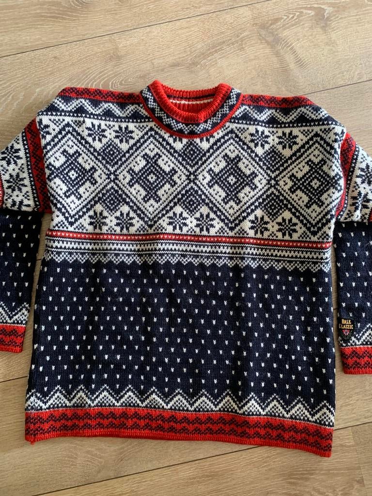 Dale of Norway wollen trui M wool jumper, -, Maat 48/50 (M), Zwart, -