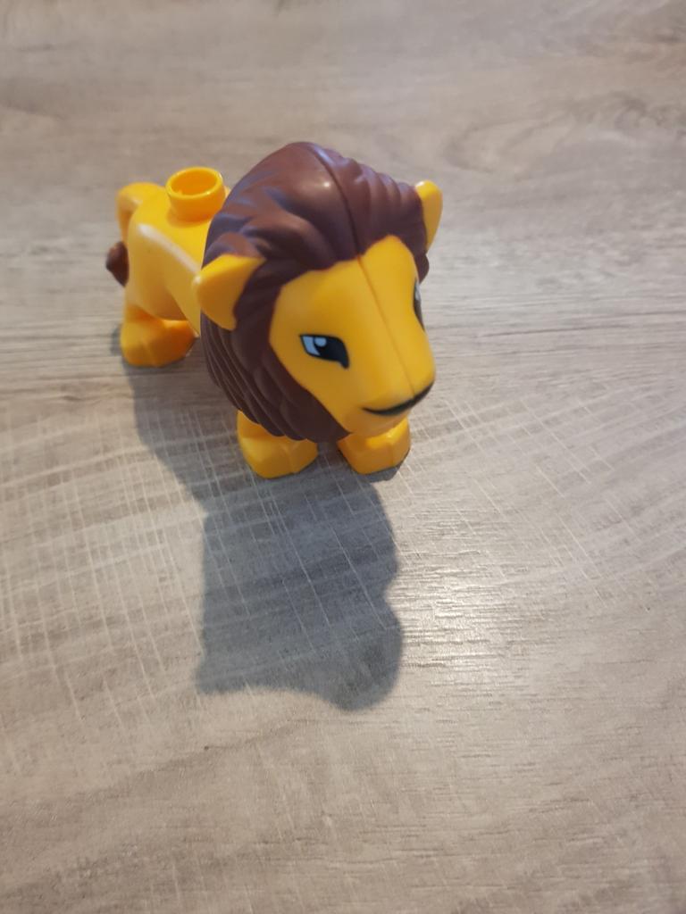 Duplo leeuw, Kinderen en Baby's, Speelgoed | Duplo en Lego, Ophalen of Verzenden, Gebruikt, Minifiguur, Duplo
