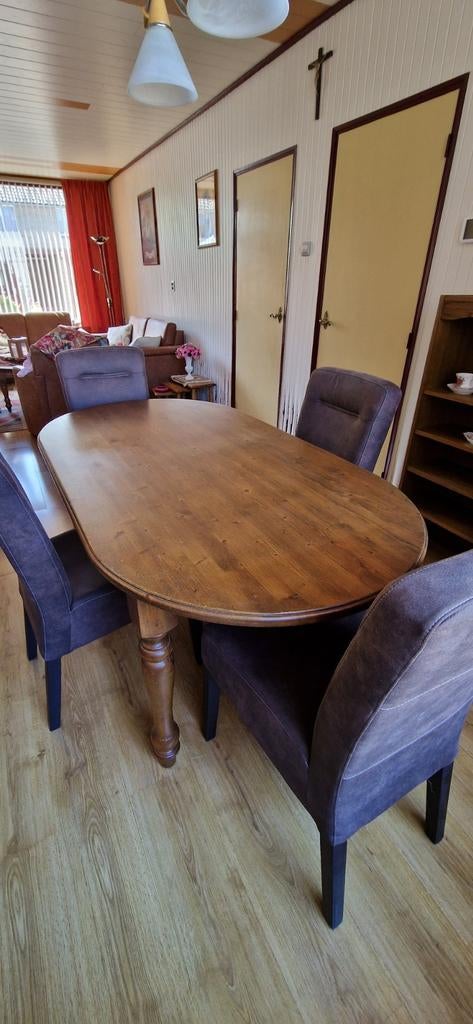 Vintage eettafel 170x90x77 cm, Huis en Inrichting, Tafels | Eettafels, Ophalen, Gebruikt, Vintage, 50 tot 100 cm