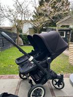 Bugaboo Donkey Duo 2 Zwart (2 stoeltjes en 1 wiegje), Gebruikt, Ophalen of Verzenden, Combiwagen, Duowagen