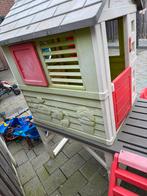 Smoby Speelhuisje met Glijbaan - Gebruikt, Ophalen of Verzenden, Gebruikt, Kunststof