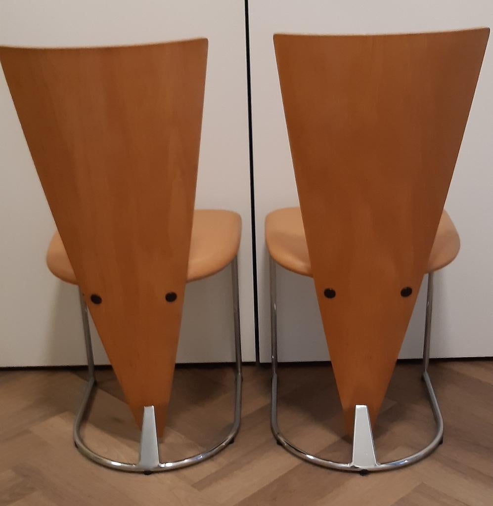 Design stoelen Harvink Zino retro/vintage, Huis en Inrichting, Stoelen, Ophalen, Gebruikt, Twee, Overige kleuren