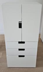 Ikea Stuva kast wit, deurtjes en 3 lades, H128/D51/B60 (2e), Ophalen, Gebruikt, Met deur(en), 100 tot 150 cm