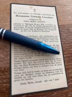 Leenders Hermanus 1898 Nijmegen 1960 Neerbosch x Janssen, Ophalen of Verzenden, Bidprentje