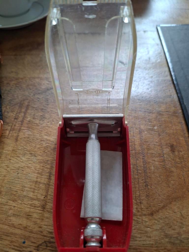 Vintage Gillette scheermes in originele verpakking, Ophalen of Verzenden