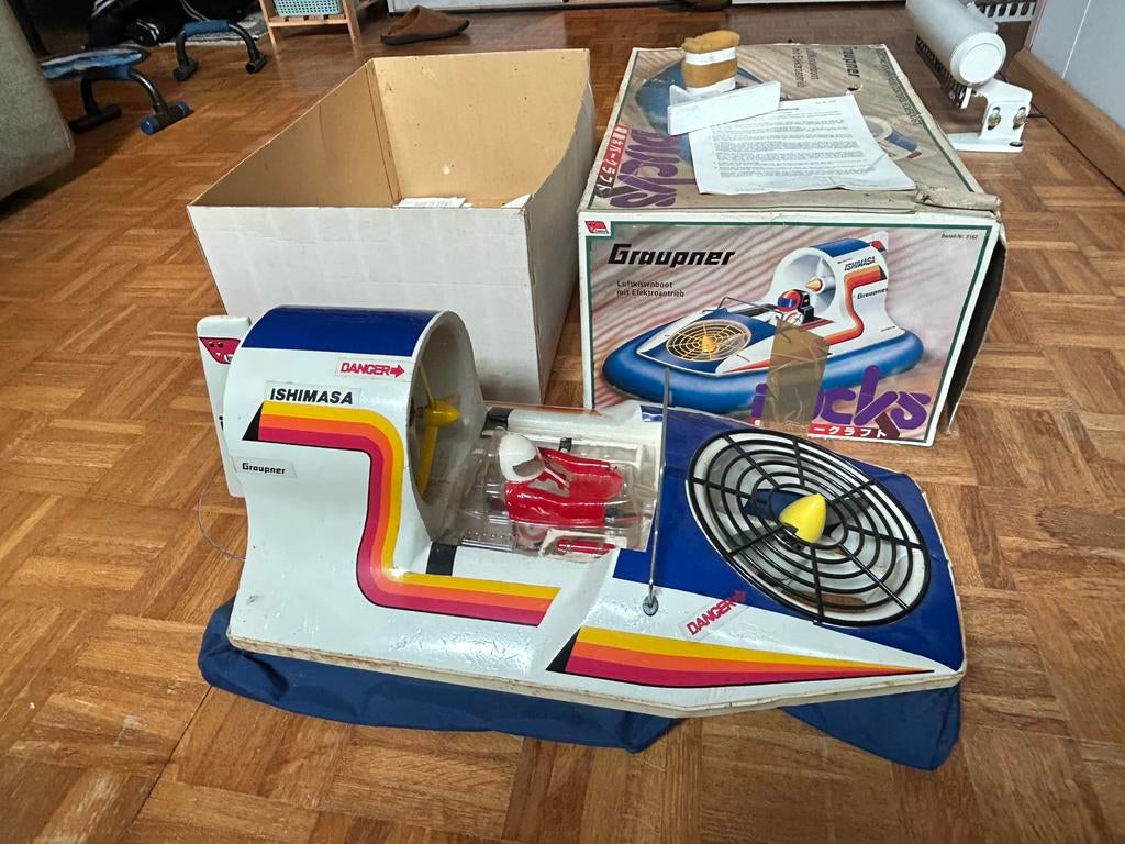 Vintage Hovercraft Graupner/Ishimasa – Opknapper, Ophalen of Verzenden, Gebruikt