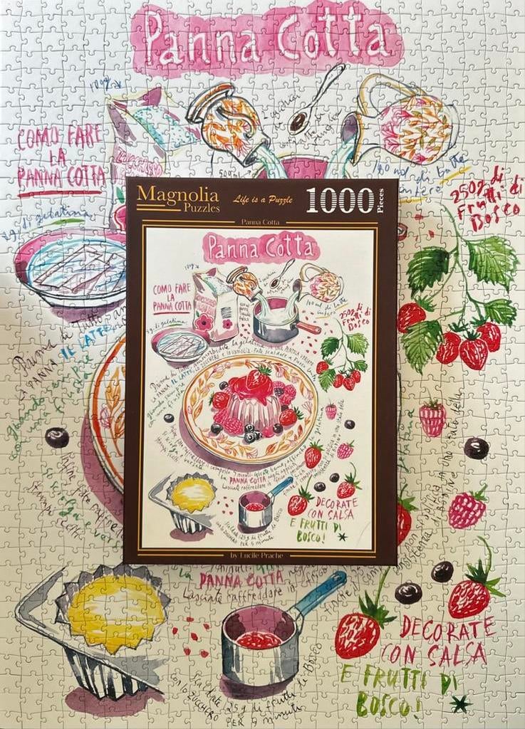 Magnolia - Panna Cotta - Lucille Prache - 1000, Ophalen of Verzenden, 500 t/m 1500 stukjes, Zo goed als nieuw