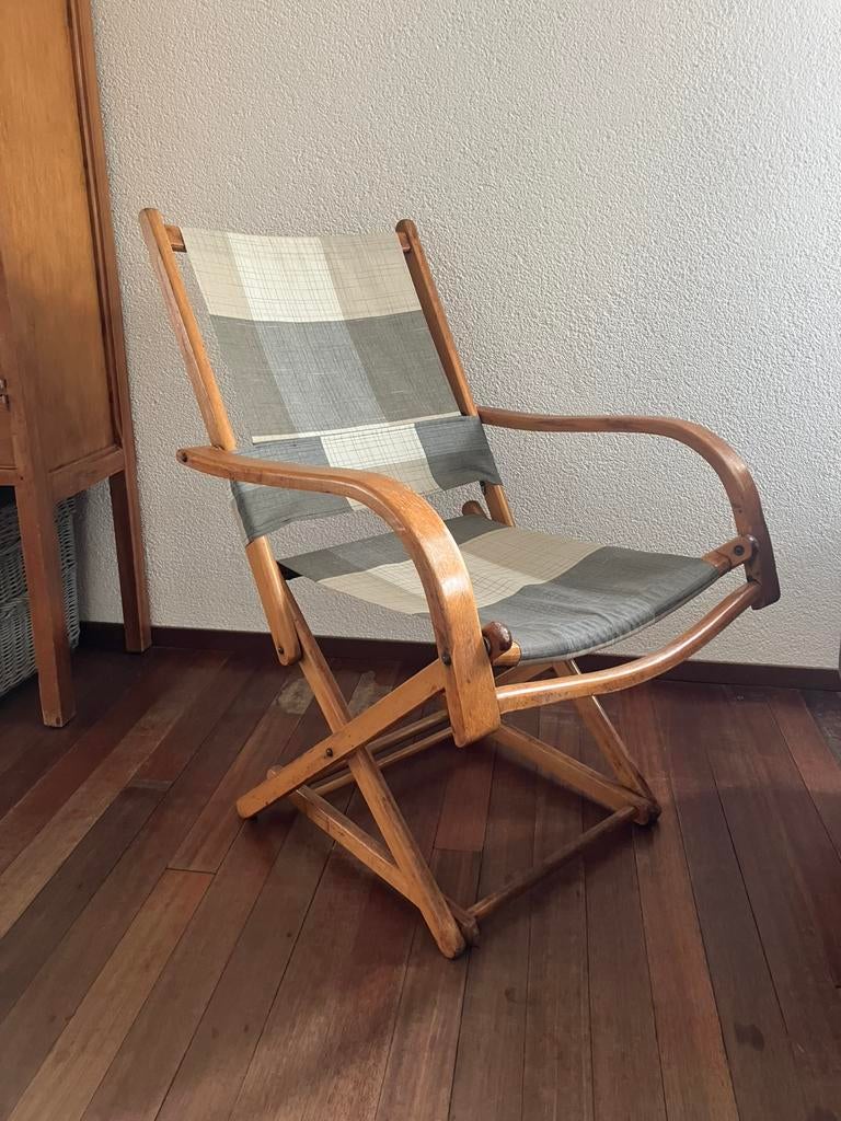 Torck tuinstoel - vintage - jaren 50-60, Ophalen of Verzenden, Zo goed als nieuw, Hout
