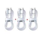 3 Stuks USB-C Oplaad Kabel Voor Android Lang 1,00 meter Wit, Ophalen of Verzenden, Nieuw, Overige typen