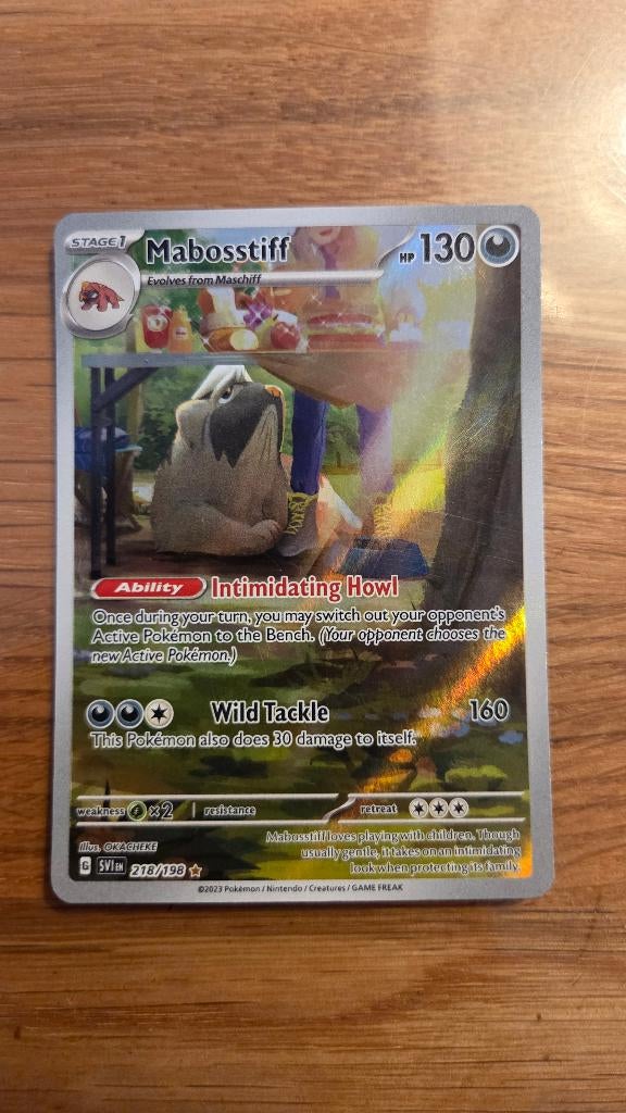 Mabosstiff ilustrasions pokemonkaart, Ophalen, Nieuw
