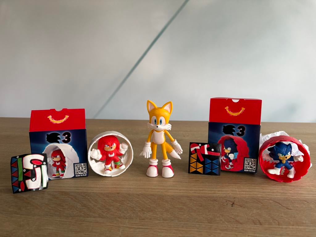 Leuk setje Sonic The Hedgehog, Ophalen of Verzenden, Nieuw, Actiefiguur of Pop