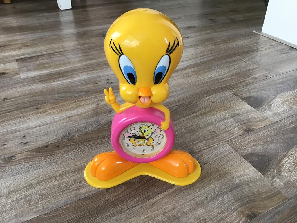 Vintage  art big Tweety Alarm Clock ., Ophalen of Verzenden, Zo goed als nieuw