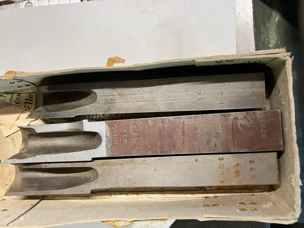 Hout draai beitels voor Hempel en andere machines, Ophalen of Verzenden, Gebruikt, Onderdeel