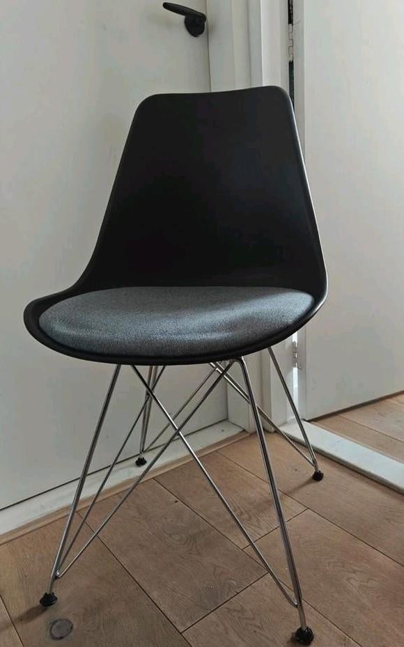 Kuipstoelen zwart 4x, Ophalen, Gebruikt, Stof