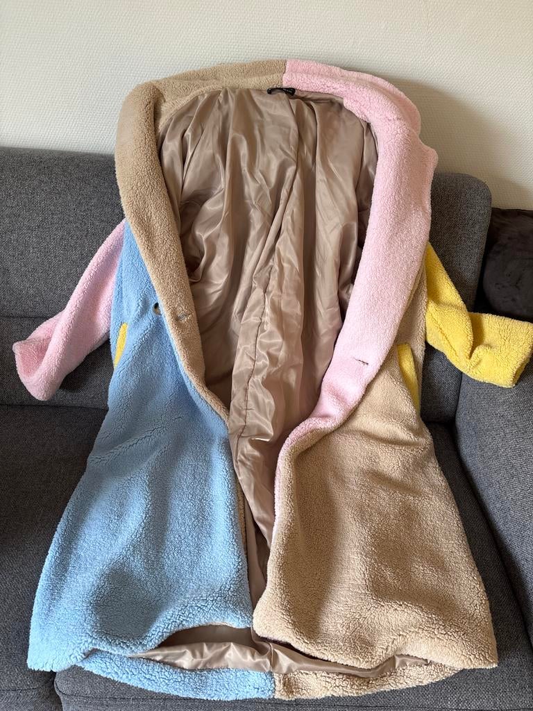 Opvallende Gekleurde Teddy Jas van Shein - Maat 36, Ophalen of Verzenden, Gedragen, Maat 36 (S), Overige kleuren