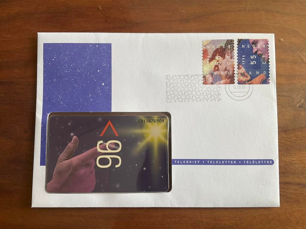 Telebrief 1996 in hoesje - Decemberzegels, Verzamelen, Telefoonkaarten, Ophalen of Verzenden