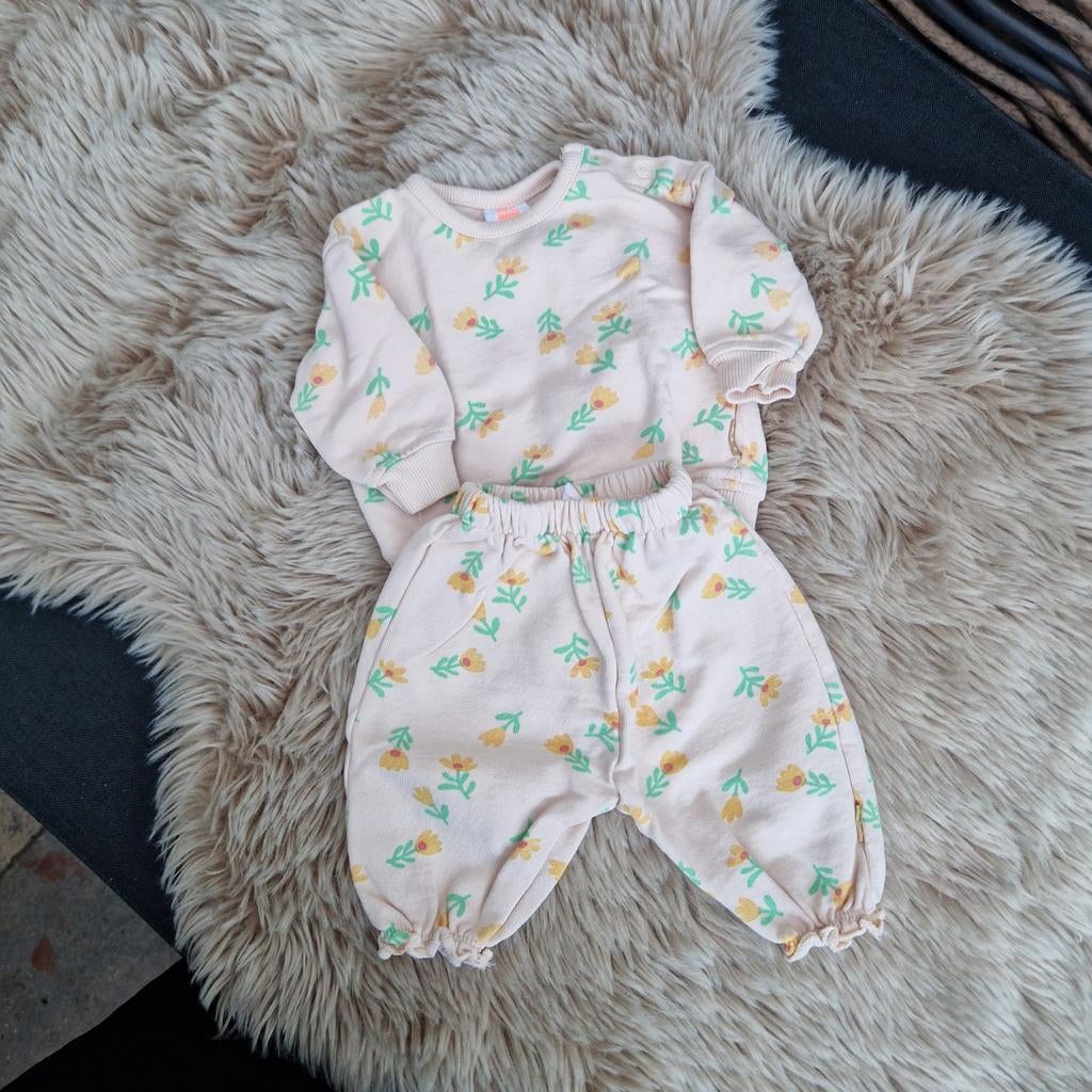 Schattige baby set met bloemenprint van Hema, Ophalen of Verzenden, Zo goed als nieuw, Hema, Jongetje of Meisje