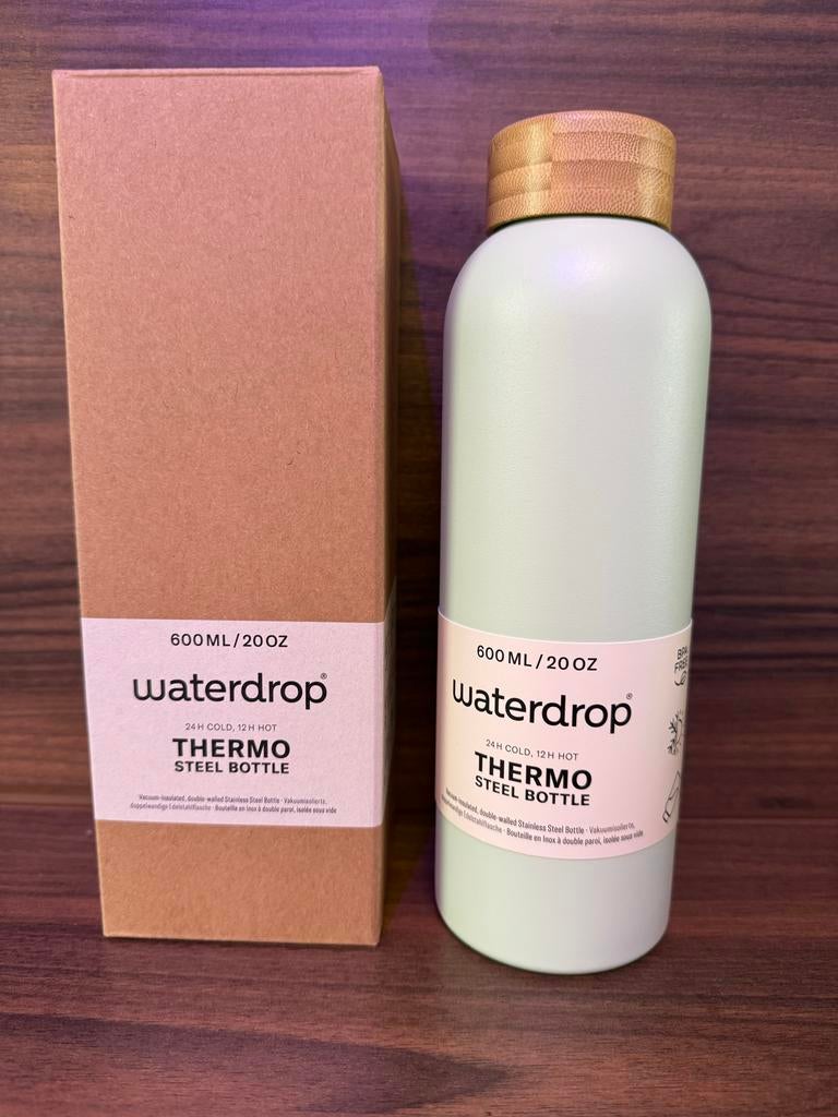 Waterdrop Thermo Steel bottle - 600ml - Nieuw, Ophalen of Verzenden, Nieuw