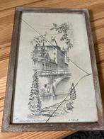 Tekening Leo K. Zeldenrust huis Oudaen te Utrecht, Ophalen of Verzenden