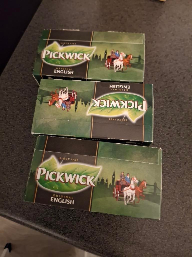 Nieuw 3 pakken pickwick thee english, Ophalen of Verzenden