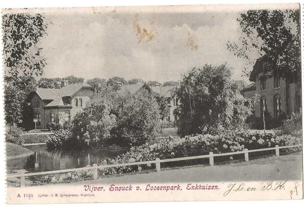 Jt30-3   Enkhuizen- Park, Verzenden, Voor 1920, Gelopen, Noord-Holland