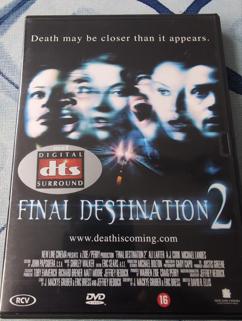 Final Destination 2 DVD - Spannende Horrorfilm, Vanaf 16 jaar, Ophalen of Verzenden, Gebruikt, Overige genres