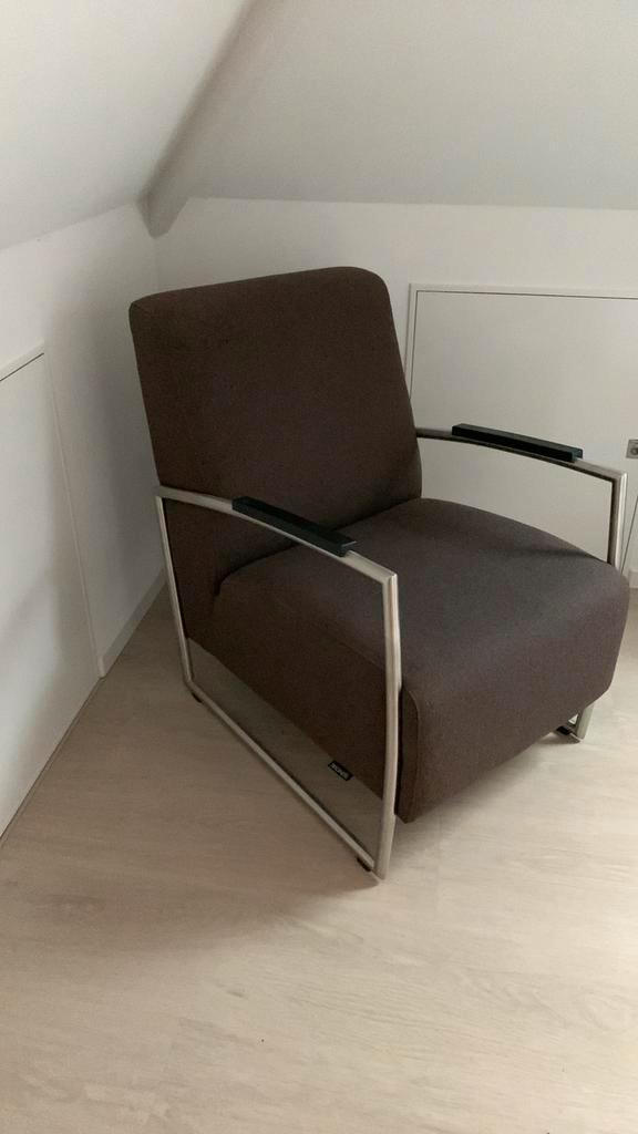 Montel fauteuil taupe, Huis en Inrichting, Fauteuils, Zo goed als nieuw, Stof, 50 tot 75 cm, Minder dan 75 cm, Ophalen