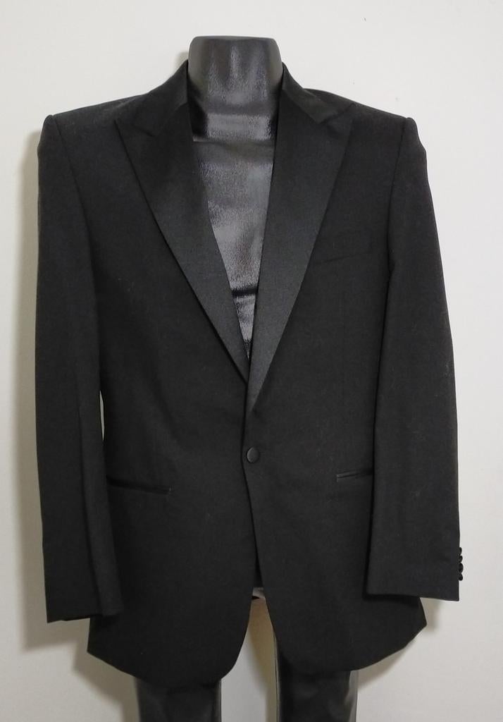 Zwart smoking COLBERT met donkerrode voering Emporio Santos, Verzenden, Zo goed als nieuw, Maat 48/50 (M), Zwart