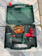Bosch PSR 14,4-2 Accuboormachine met accessoires, Gebruikt, Variabele snelheid, Ophalen of Verzenden, Boor- en Schroefmachine